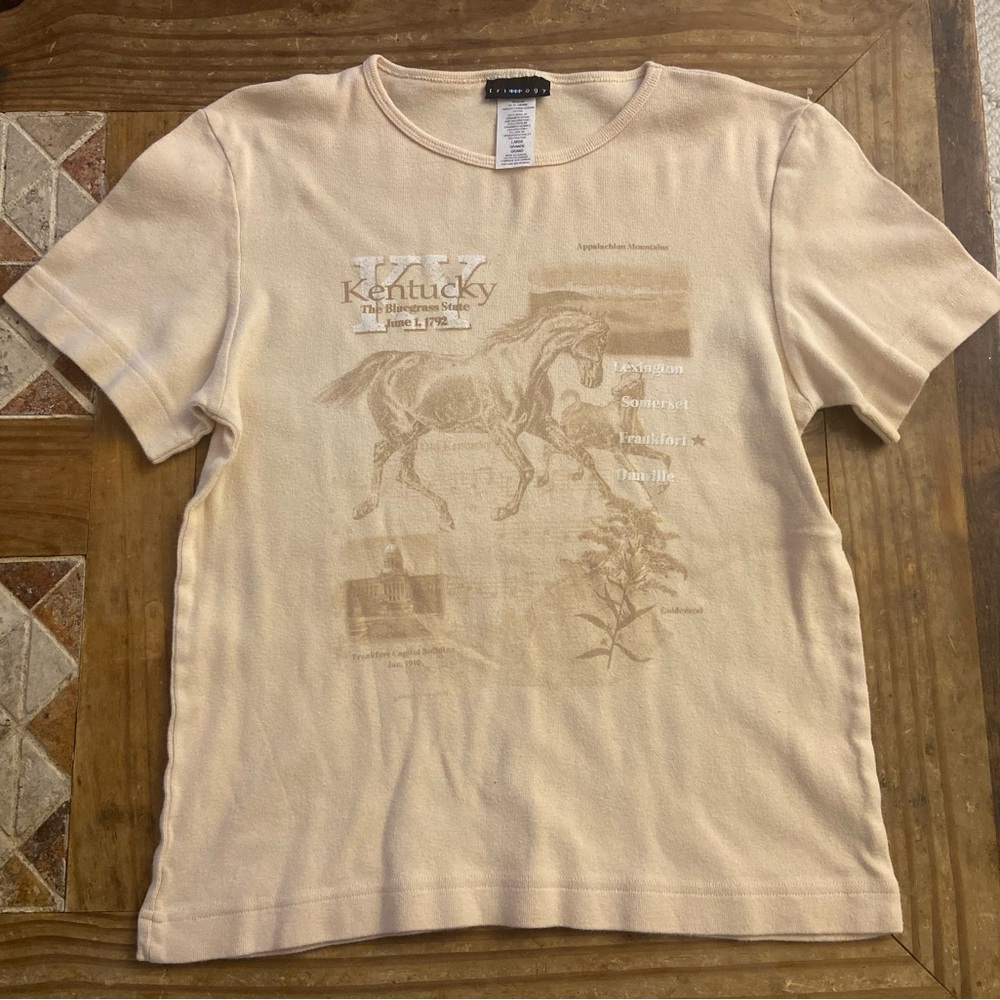 Trilogy Vintage Kentucky Women’s Shirt Size Large Great Condition